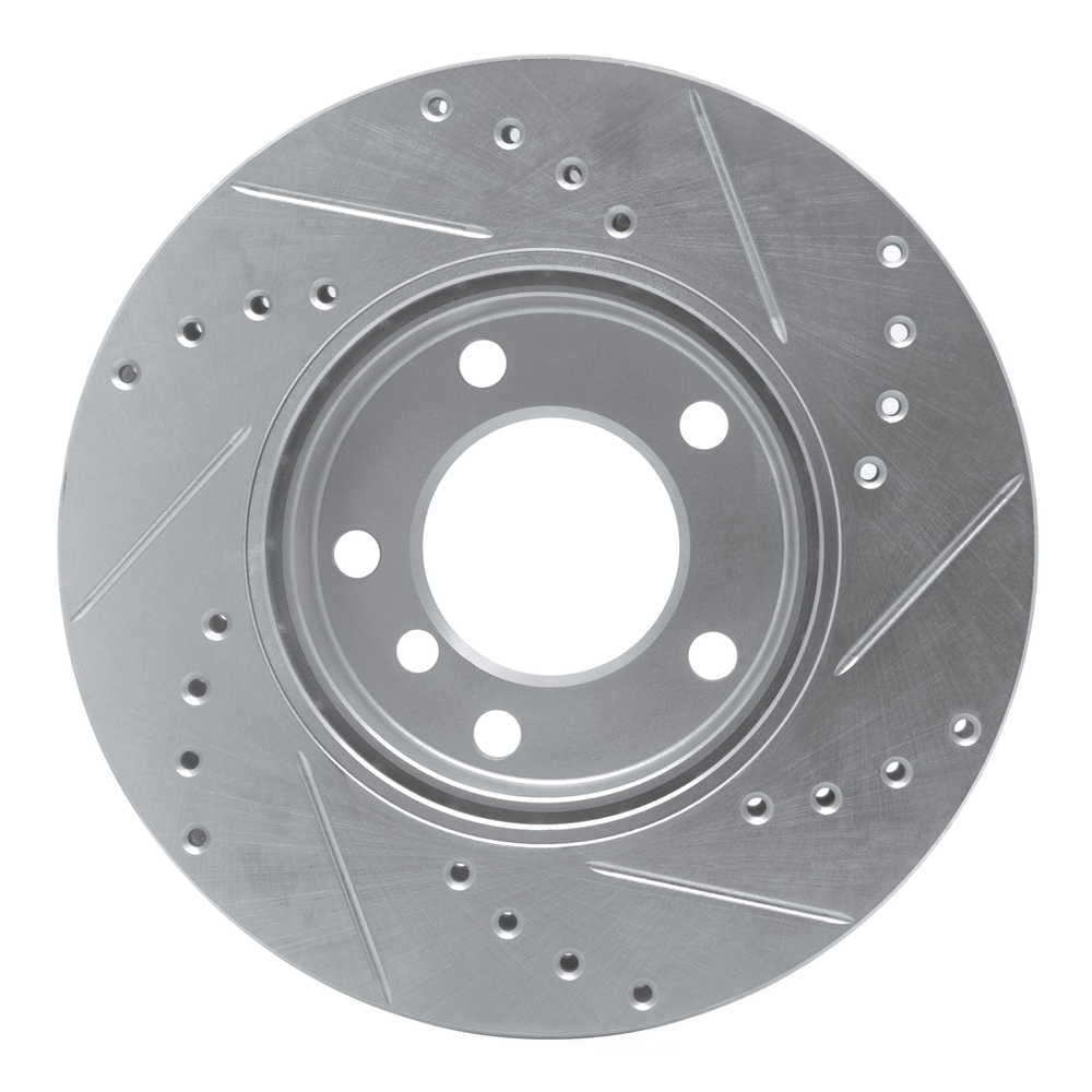 Dynamic Friction Company 631-31027L DFC Brake Rotor - Drilled And Slotted - Silver