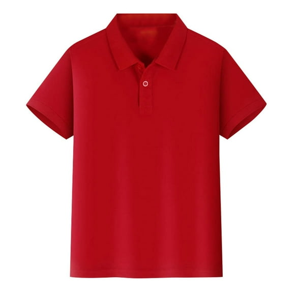 Grblisyd Girls Boys Golf Polo Shirt Uniform Short Sleeve Button Collared Tee Casual Performance Active T Shirt Size 3-12 Years Back to School