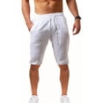 thumbnail image 1 of Short Pantalón De Algodón Y Lino Para Hombre, Playa, Yoga, 1 of 8