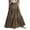 Brown, variant on VUPSGEZ Women Long Lightweight Layered Skirt High Waist Pleated A Line Swing Skirt (Wine Red,XL)