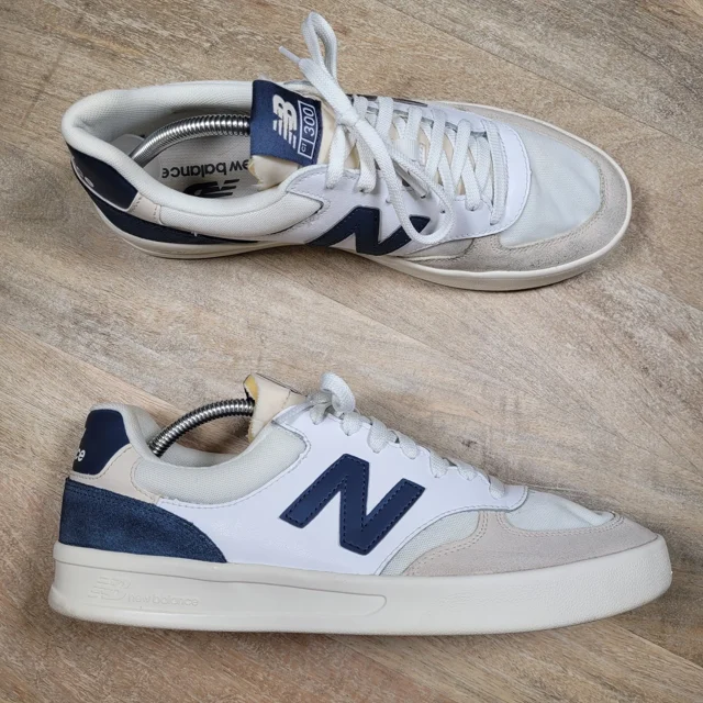 New Balance CT300 V3 The COURT Line Sneaker White Grey Mens Size 10 Womens 11.5
