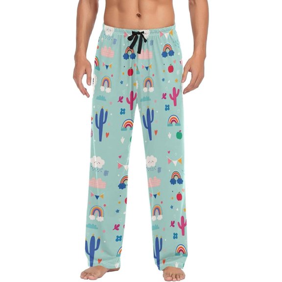 GZHJMY Alpaca Pajama Pants for Men, Lounge Pants Lightweight Men Pajama Bottoms with Drawstring Pockets, Christmas New Year Birthday Gifts, X-Large