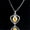 Y1074-Yellow, variant on Fashion Pink Yellow Cubic Zirconia Heart Pendant Necklace, Rose Gold Plated, Valentines Birthday Gifts for Mom Girlfriend