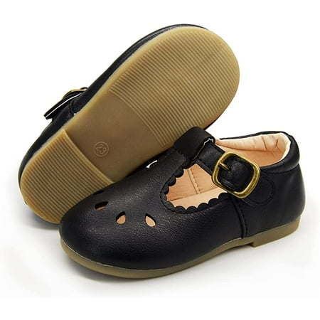 

Toddler Baby Little Girl Shoes Non-Slip Sole Ballet Flats Mary Jane Crib Princess Shoes Girl Dress Shoes Party School Wedding Shoes(Toddler/Little Kids)