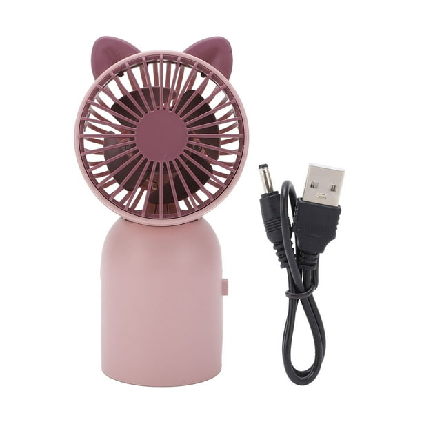 Ventilador portátilVentilador de mano lindo gato mini ventilador portátil USB carga apariencia llamativa Jadeshay A
