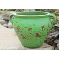 thumbnail image 6 of U.S.Sourcing Inc. Earthen Ware Weathered Egyptian Terracotta Vessel/Planter distreesed burnt green, 6 of 7