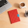 thumbnail image 1 of Silicone Notebook Building Blocks Gift, Gaqring Premium Paper Student Notebook for Note Taking, Portable 10x15 cm Casebound Journal with Smooth Writing Pages, Red, 1 of 6
