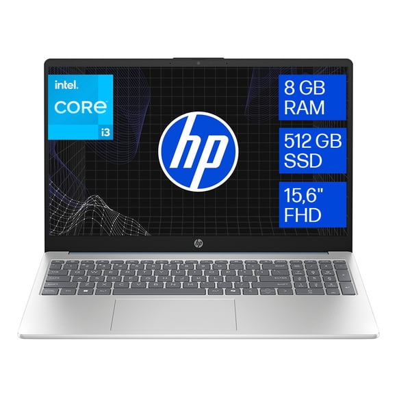 Laptop HP 15-fd0231la Intel Core i3 8 núcleos 8GB RAM 512GB SSD Azul