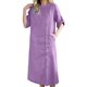 thumbnail image 2 of Largo Vestido de Verano Fluido con Botones, Ropa de Color Sólido, Longitud de Rodilla, Vestido Fluido Suelto para Mujeres con Bolsillos, 2 of 9