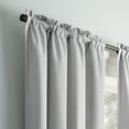 thumbnail image 4 of Eclipse Samara Solid Blackout Curtains, Single Curtain Panel, 84 Inch Long Blackout Curtains, 42" W x 84" L, Light Gray, 4 of 9