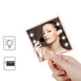 thumbnail image 1 of Espejo de Maquillaje LED Macarena Espejo de Mano Portátil con 8x LED Compacto Rosa, 1 of 8