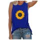 thumbnail image 1 of Gibobby Camisetas sin mangas para mujerBlusa túnica básica informal estampada sin mangas(Azul,M), 1 of 5