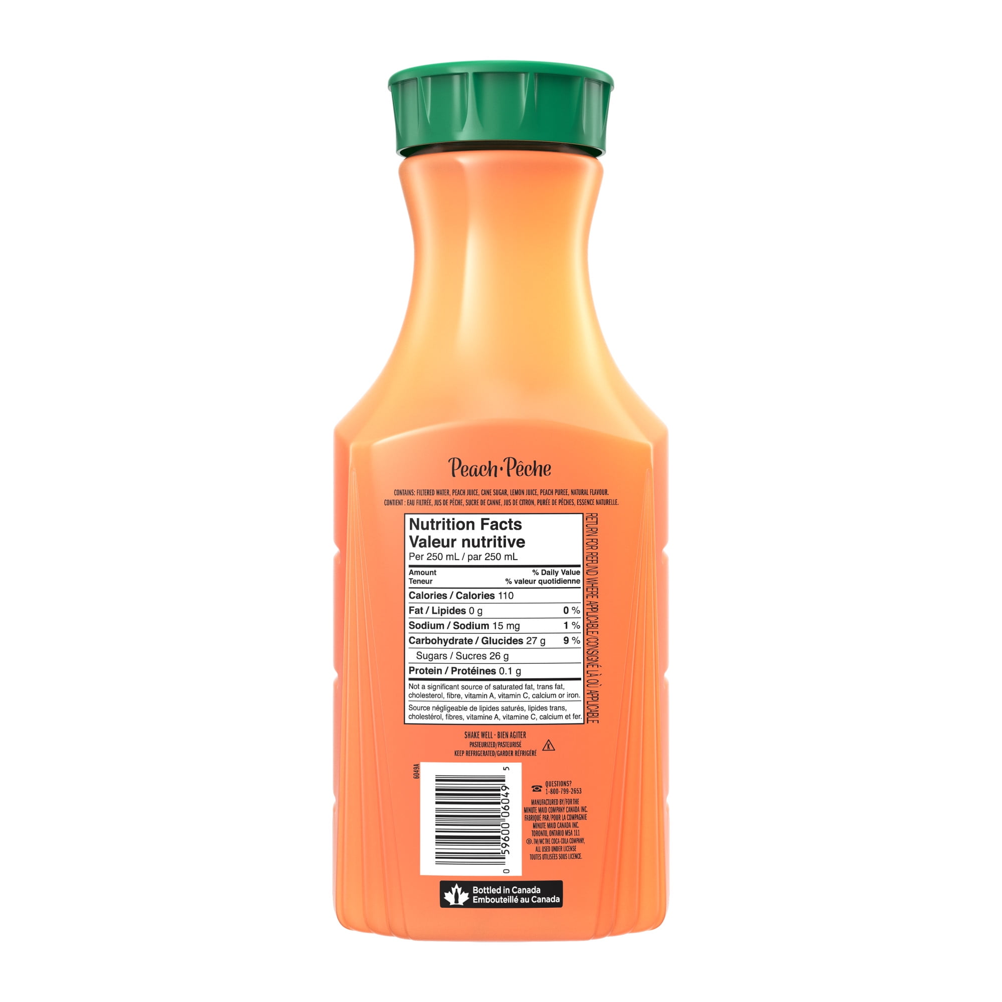 Simply Peach Bottle, 1.54 Liters, 1.54 x L
