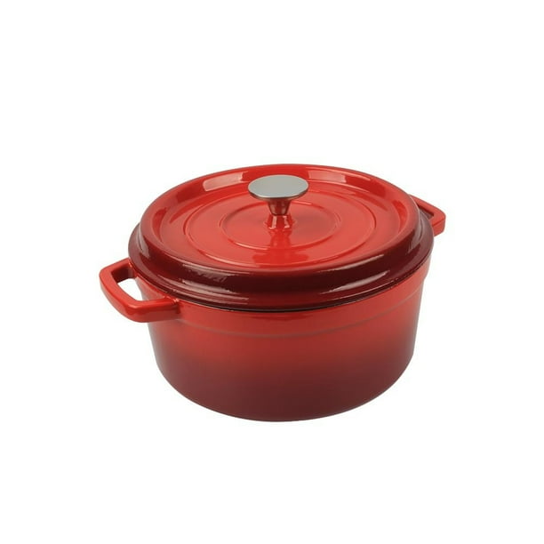 NutriChef NCCIEC45 Kitchen Dutch Oven Pot Enamel Coated Cast Iron