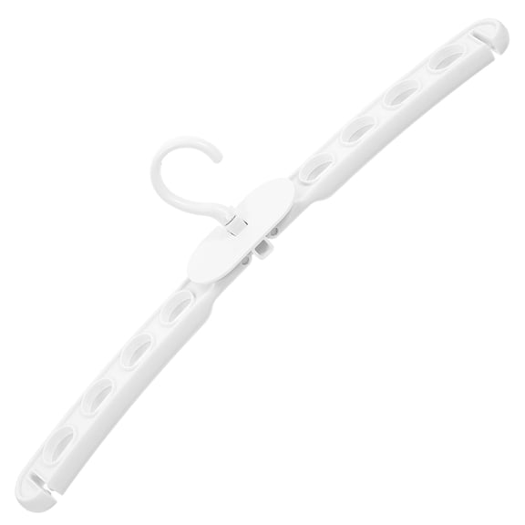 IFANLANDOR Collapsible White Folding Hanger Over Door Rack for Space Saving Clothes Storage