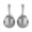 Gray, variant on Vera and Co  Sterling 12mm Faux Brown Pearl Post Drop Earring