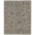 thumbnail image 2 of 2' X 3' Gray and Brown Wool Oriental Hand Knotted Area Rug With Fringe, 2 of 3