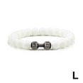 thumbnail image 5 of ZOUBAOQ Dumbbell Bracelet For Men,Gym Fitness Barbell Bracelet,Natural Stone Dumbbell Rock Volcanic Bracelets,Natural Beads Anxiety, 5 of 9