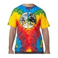 thumbnail image 1 of Peace Earth Sign Psychedelic Tie Dye Tee Shirt - Woodstock, Medium, 1 of 1