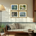 thumbnail image 3 of Monet Wall Art 4 Pcs,Claude Monet Print,Water Lilies Painting,Claude Monet Waterlily Poster,Monet Framed Art For Wall Decor, 3 of 6