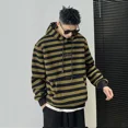 thumbnail image 5 of Sudadera con capucha de rayas para hombre, holgada, de gran tamaño, nueva moda de Harajuku, sudadera con capucha para hombre, sudadera de una pieza, sudadera emo, barata y divertida, 5 of 5