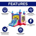 thumbnail image 2 of HeroKiddo 14'x18' Outdoor Jumping Castle, Commercial Grade Bounce House with Dual Slide for Kids and Adults, 2 of 8