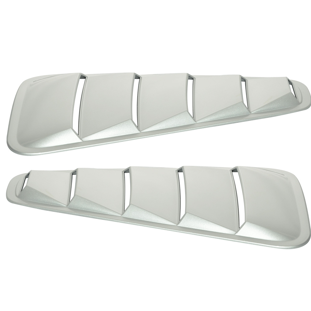 Ikon Motorsports Compatible with 0509 Mustang V6 Window Louver Painted