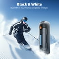 thumbnail image 4 of 2 Pack Hand Warmers Rechargeable Black, Mytrix Upgraded 2-in-1 6000Ah Electric Hand Warmers, Portable USB Reusable Handwarmers, 4 of 10
