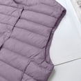 thumbnail image 6 of Vmberlty Puffer Vests for Women Lightweight Sleeveless Padded Gilet Short Cut Warm Cotton Coat Versatile Daily Casual V Neck Vest Jackets, 6 of 8