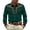 Dark Green, variant on Mens Western Cowboy Printed Shirt Rugged Button Up Casual Long Sleeve Top Outdoor Country Concert Rodeo Dress Up