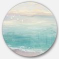 thumbnail image 1 of Designart 'From the Shore' Farmhouse Metal Circle Wall Art, 1 of 3
