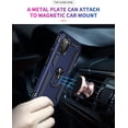 thumbnail image 3 of Galaxy A03S Case [ Grade, 16ft Drop Tested], Navy Blue with HD Screen Protector,  Kickstand, Ring Holder, 3 of 16