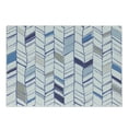 thumbnail image 1 of Chevron Cutting Board, Tribal Zigzag Lines Pattern in Various Shades Geometric Sketch, Decorative Tempered Glass Cutting and Serving Board, Small Size, Violet Blue White, by Ambesonne, 1 of 1