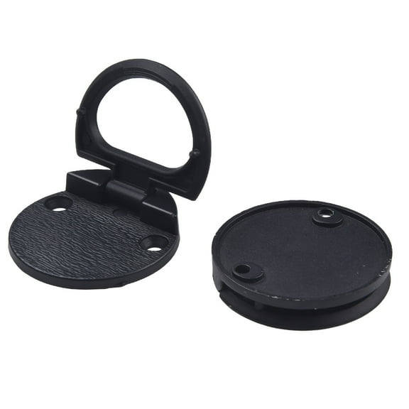 Goodhd 2Pcs Flush Ring Pull Handles Zinc Alloy Door Pull For Drawer Sliding Door