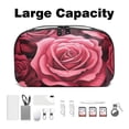 thumbnail image 3 of Rose Waterproof Oxford Fabric Storage Pouch for Electronic Devices - Hard Drive Cases, Cable Organizer, Cable Organizer Desk, Charger Cable Organizer, 3 of 6