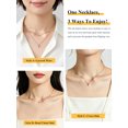 thumbnail image 3 of U7 Layered Cross Necklace for Women Rose Gold Bead Choker Dainty Small Cross Pendant Necklace Jewelry Gift for Daughter Wife Girlfriend, 3 of 6