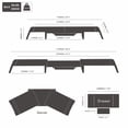 Fenge Dual Monitor Stand, Adjustable Length and Angle Monitor Riser ...