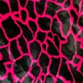 thumbnail image 2 of Plutus Pink Black Plush Faux Fur Luxury Throw Blanket, 2 of 3