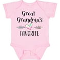 thumbnail image 3 of Inktastic Great Grandmas Favorite Heart Great Grandchild Boys or Girls Baby Bodysuit, 3 of 5