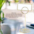 thumbnail image 3 of 24Pcs Place Card Holder, 85mm Wire Memo Table Number Holder Metal Picture Display Desktop Metal Picture Message Card Holder Card Display Stands for Office Menu Wedding Party, 3 of 7
