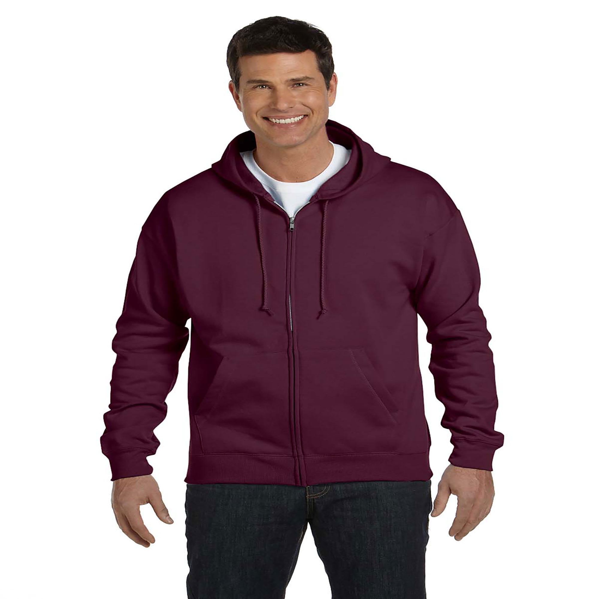 ComfortBlend Men's Full Zip Hoodie, Style P180 - Walmart.com