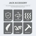 thumbnail image 4 of 3PCS Hydraulic Jack Tension Spring 3 Ton Horizontal Jack Spring Car Jacks Tools (Silver), 4 of 9