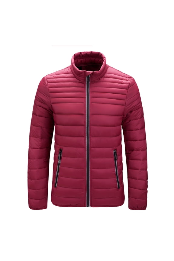 Cotton Padded Men's Winter Men's Cotton Padded Jacket Cotton Padded Men's Wear Red XXXL
