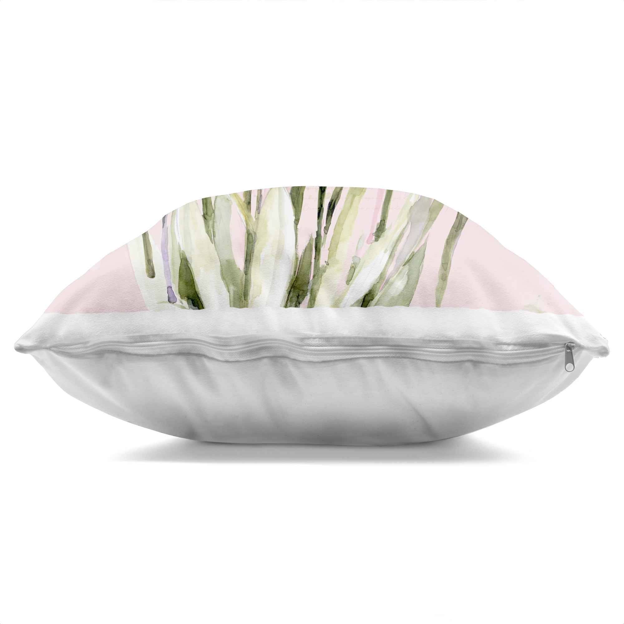 Stupell Industries Purple Irises on Pink Decorative Printed Throw Pillow, design by Susan Winget, 18 x 7 x 18