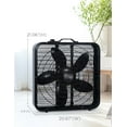 thumbnail image 5 of BLACK+DECKER 20" Box Fan with 3 Speed Settings, Powerful 80W Motor, 5-Blade Box Fan with Carry Handle, Rotary Knob, Portable Fan and Cooling Fan for Home, Office, Garage, BFB20SB, Black, 5 of 7