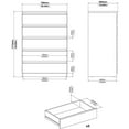 thumbnail image 5 of Home Square 2 Piece Furniture Set with Platform Full Bed and 5 Drawer Chest, 5 of 21