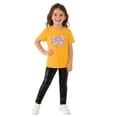 thumbnail image 6 of Bixock Toddler Girls Clothes Bow Print Short Sleeve Round Neck Tops and Elastic Waist Leggings Pants 2 Piece Set Summer Outfits Size 2-8Y, 6 of 6
