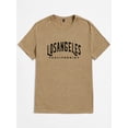thumbnail image 3 of Whichone Los Angeles California Print,Men's Casual And Versatile Short Sleeve T-Shirt Up To 2XL, 3 of 8