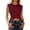 Red, variant on Women's Slim Fit Short Sleeve Top with Ribbon Back Straps for Everyday Wear – Versatile Tee for Spring and Summer, XS, Navy