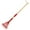 Red, variant on YEAUEME 5.31 in Iron Kids Rake Garden Rake with Adjustable Hardwood Handle
